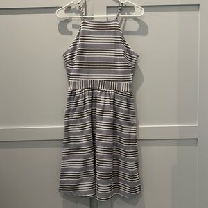 Banana Republic Blue White Striped Sundress Fit & Flare Women's Spaghetti Straps